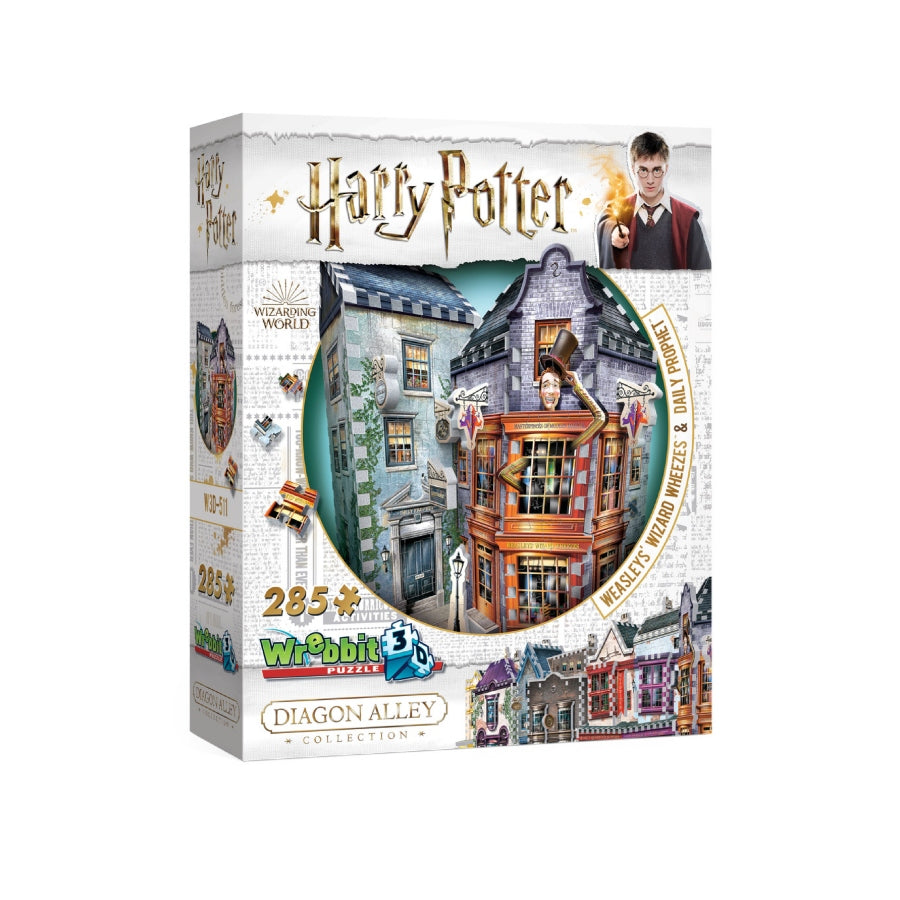 3D Harry Potter Weasley Wizard Wheezes and Daily Prophet 285pc Puzzle