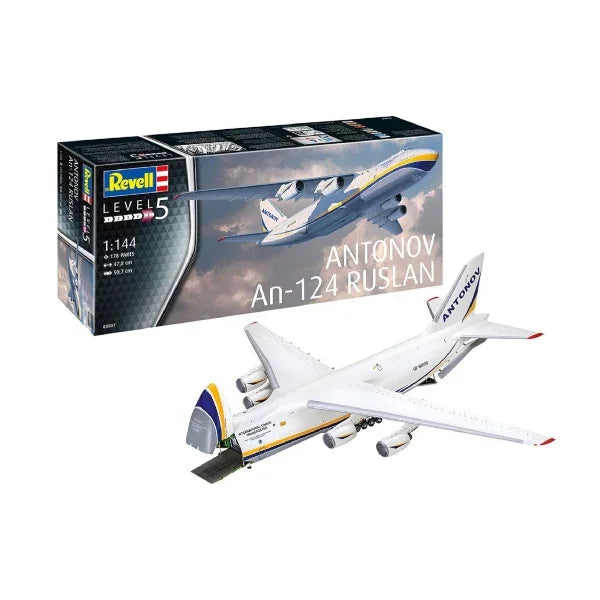 Revell 1:144 Antonov AN-124 Ruslan plastic model kit large cargo aircraft heavy lift transport plane scale model