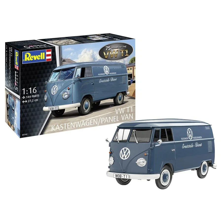 Revell VW T1 Kastenwagen panel van 1:16 scale plastic model kit 75 years anniversary edition.