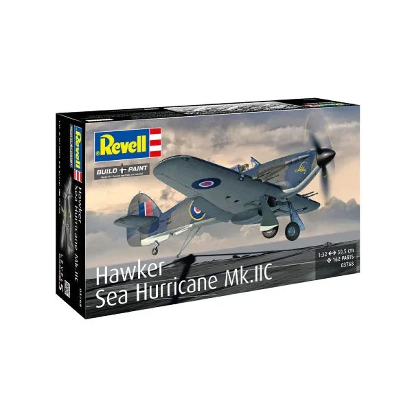 Revell 1:32 Hawker Sea Hurricane Mk.IIC plastic model kit WWII naval fighter aircraft scale model