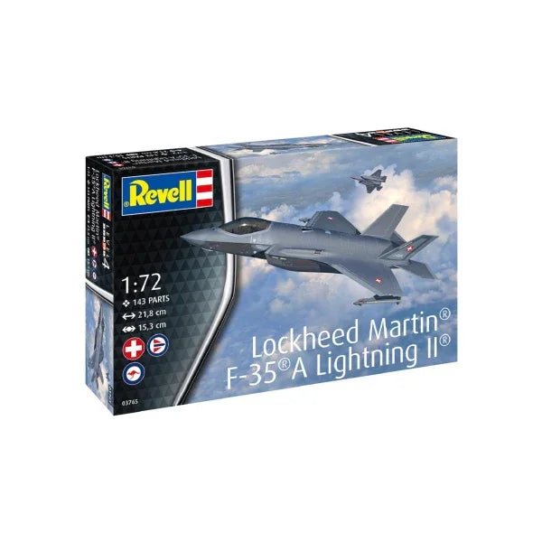 Revell 1:72 F-35A Lightning II with Australian decals plastic model kit modern stealth fighter aircraft scale model