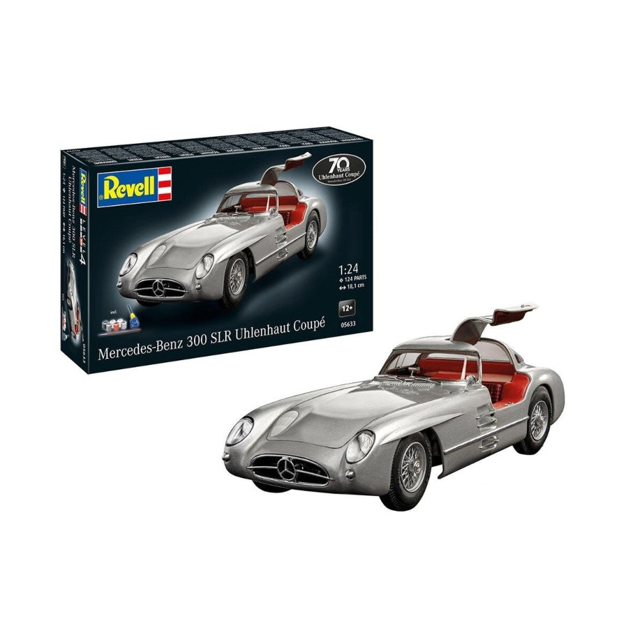 Revell Mercedes-Benz 300 SLR 70th Anniversary gift set 1:24 scale plastic model kit.
