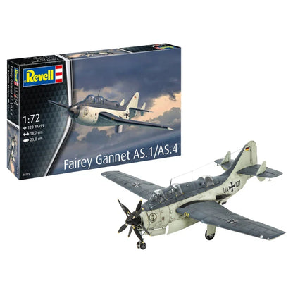 Revell Fairey Gannet AS.1 AS.4 1:72 scale plastic aircraft model kit box art.