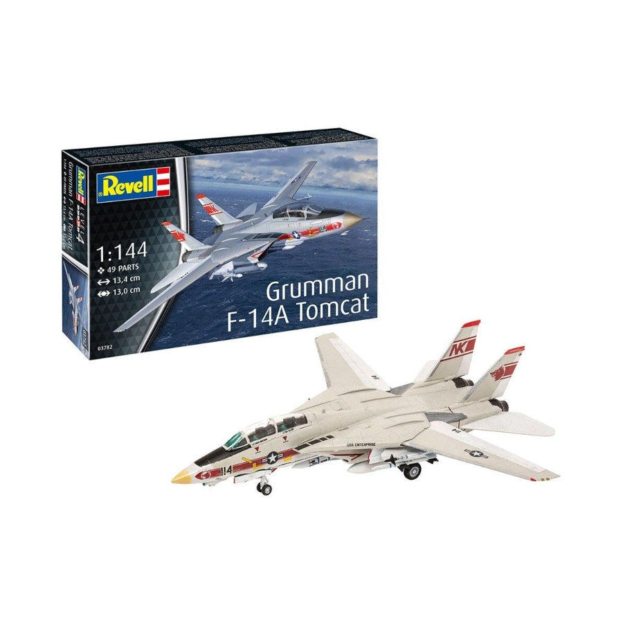 Revell Grumman F-14A Tomcat 1:144 scale model kit 03782 box.