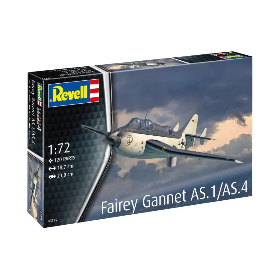 Revell Fairey Gannet AS.1 AS.4 1:72 scale plastic aircraft model kit box art.