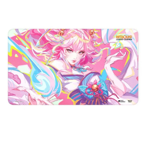 Riftbound League of Legends Spirit Blossom Ahri TCG playmat.