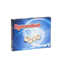 The Original Rummikub tile game box with blue design and number 7 tiles, perfect for family game nights