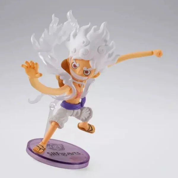 S.H.Figuarts Monkey D Luffy Gear 5 One Piece collectable figure.