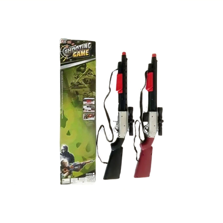 AA151985 Shotgun with Scope – Friction-powered toy shotgun in assorted colours with mounted scope