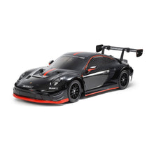 Tamiya Porsche 911 GT3R 992 TT-02 RC car black painted body