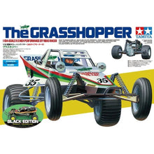 Tamiya Grasshopper Black Edition 1/10 RC buggy kit with yellow wheels