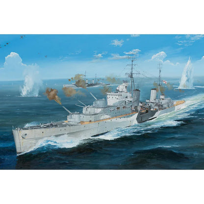 Trumpeter 05367 HMS Argonaut Dido class light cruiser 1:350 model kit box.