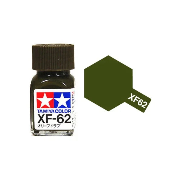 Tamiya XF62 Olive Drab enamel paint jar model hobby paint military colour for scale modelling