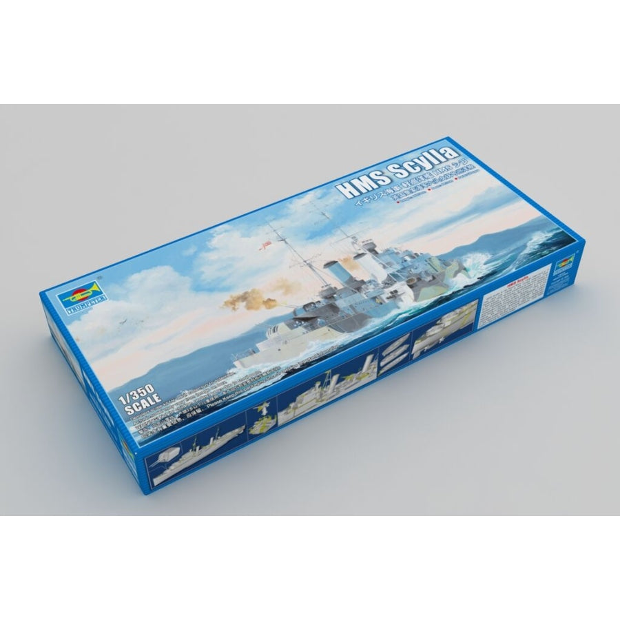Trumpeter HMS Scylla 1:350 scale ship model kit 05368 box.