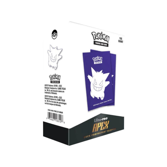Ultra PRO Pokémon TCG Elite Gengar Apex Deck Protector Sleeves 105 count.