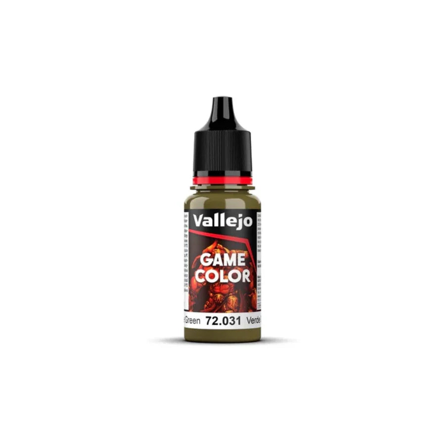 Vallejo Game Colour Camouflage Green 18ml AV72031 acrylic paint bottle