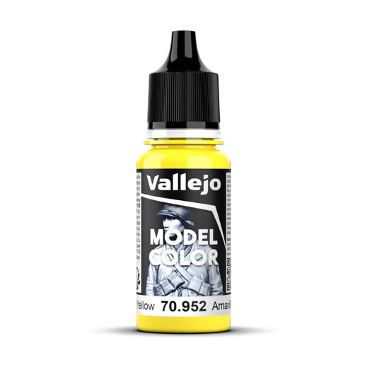 Vallejo Model Colour #025 - Lemon Yellow - 18 ml Matt Acrylic Paint