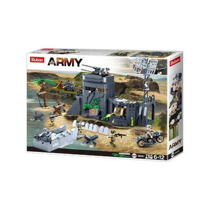 WW2 Atlantic Wall 765 piece building block historical scene.