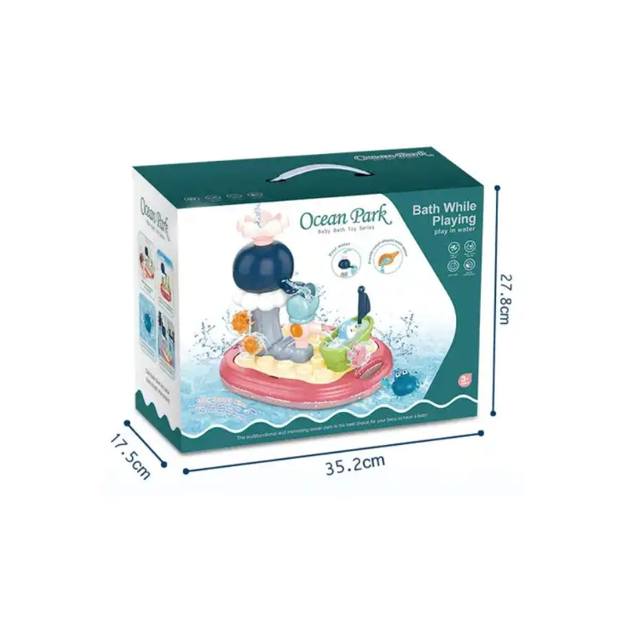 Water Park Bath Toy – interactive bath playset for kids with slides, spinners & water flow features for fun, educational bath play.