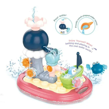Water Park Bath Toy – interactive bath playset for kids with slides