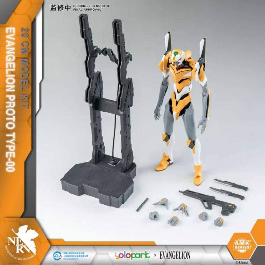 Yolopark AMK Series Evangelion EVA-00 (YPAMKEVA00) – detailed anime mecha model kit with pre-coloured parts and full articulation.