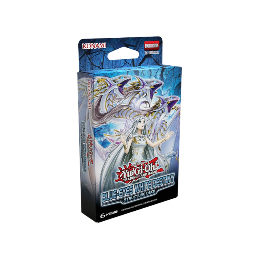 Yu-Gi-Oh! Structure Deck Blue-Eyes White Destiny (2026 Reprint) – collector-favourite TCG deck featuring Blue-Eyes White Dragon cards.