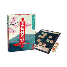 Zensu board game – two-player abstract strategy game on a 6×9 board with 24 wooden pieces. Easy to learn, depth for adults and kids alike.
