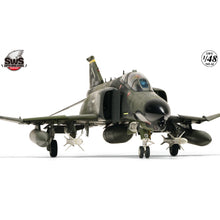 Zoukei‑Mura 1:48 F‑4G Phantom II Wild Weasel V model kit box with clear and grey sprues and USAFE Wild Weasel camouflage images