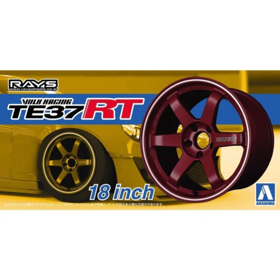 Aoshima 1/24 VOLK RACING TE37RT 18″ Wheels & Tires Set – Aussie Hobbies