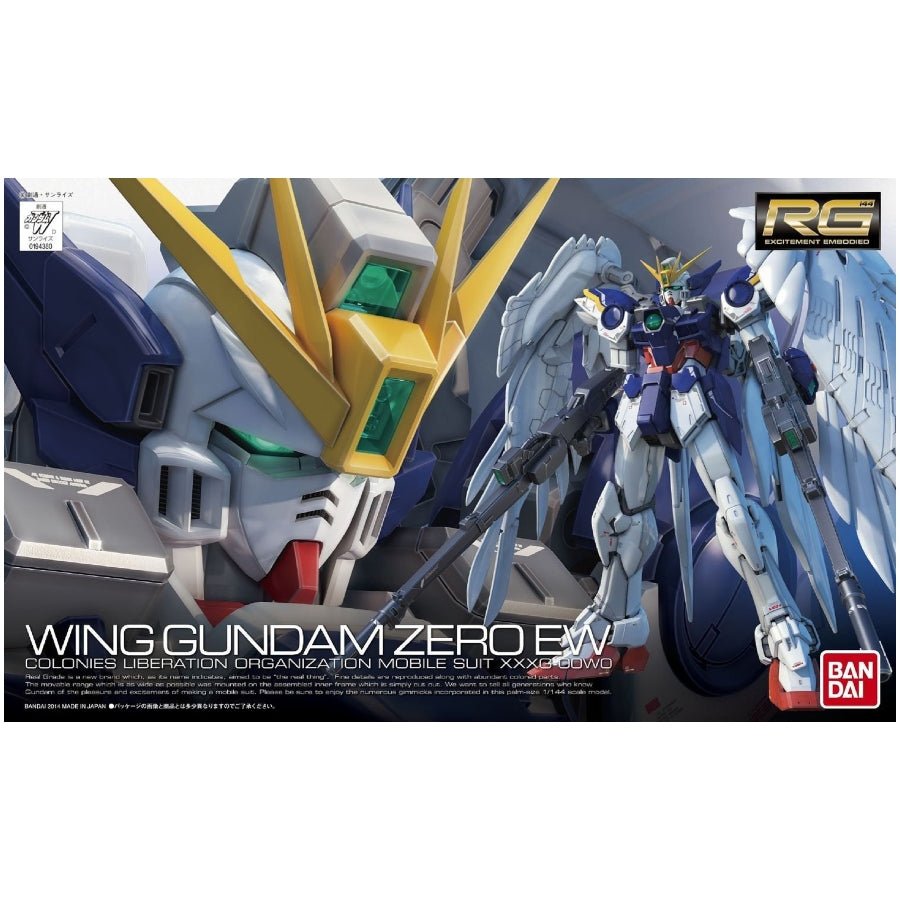 Bandai RG 1/144 Wing Gundam Zero EW #17 – Real Grade Gunpla model kit with poseable angel wings and detailed frame.