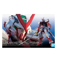 Bandai RG 1/144 Astray Red Frame MBF-P02 (G5061618) – detailed Real Grade Gunpla model kit with red-and-white armour and katana.