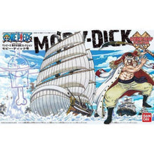 Bandai Grand Ship Collection Moby Dick model kit with whale bow and sails, Whitebeard Pirates’ flagship from One Piece anime