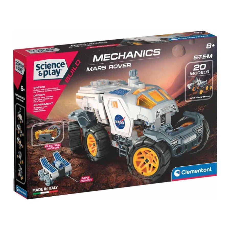 Clementoni Mechanics NASA Mars Rover – STEM Building Kit for Kids ...