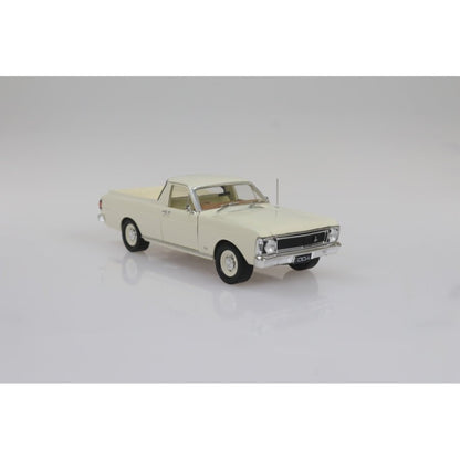 1969 Ford XW Ute white 1:24 scale diecast collectible model car.