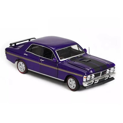 DDA 1:32 Ford XY Falcon GTHO Phase III purple diecast model car.