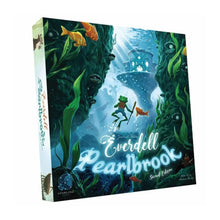 Everdell Pearlbrook 2nd Edition board game expansion with underwater theme and aquatic creature illustrations