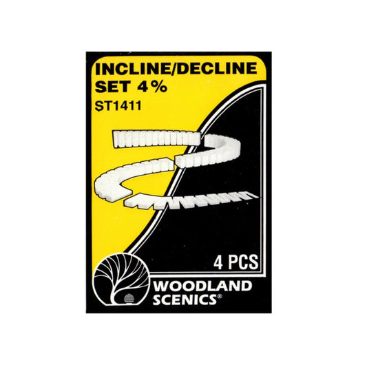 Woodland Scenic Incline/Decline Set 4%