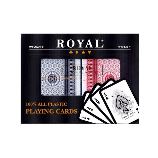 Royal 100% Plastic Double Set Playing Cards
