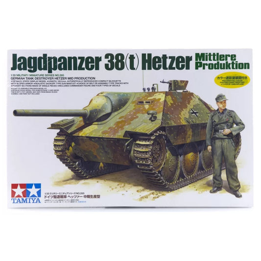 Tamiya 1/35 German Jagdpanzer 38(t) Hetzer Tank Scaled Plastic Model Kit