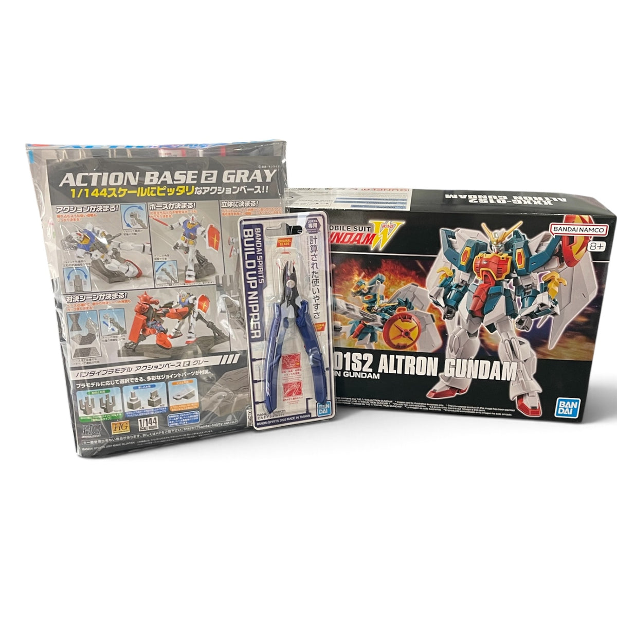 HG Altron Gundam Pro Builder Bundle – kit, Build Up Nipper and Action Base 2