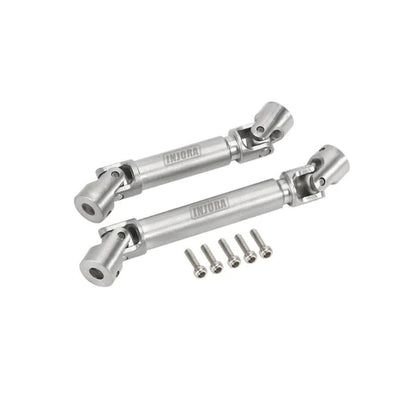 INJORA steel front, rear, and center drive shafts for 1/24 scale RC rock crawlers like Axial SCX24