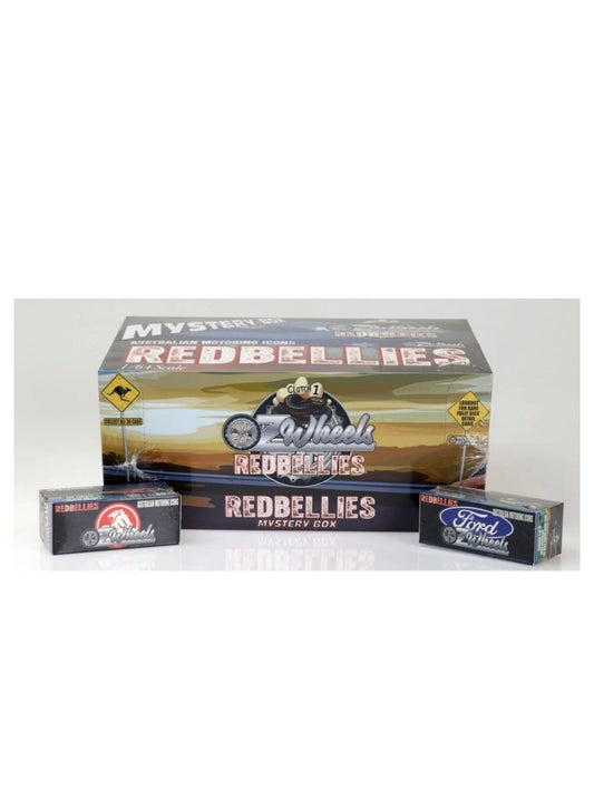 Oz Wheels 1:64 R1 Red Bellies Single Assorted miniature car in collector display packaging.