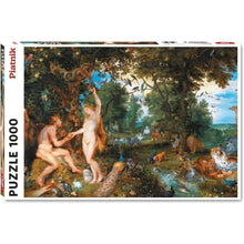 Boxed Piatnik Garden of Eden jigsaw puzzle showing Rubens & Brueghel painting art image