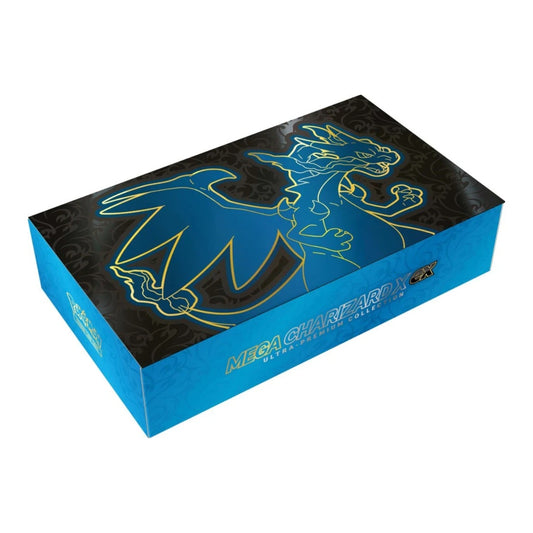 Pokémon TCG Mega Charizard X ex Ultra Premium Collection box.