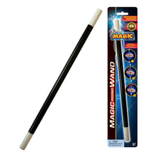 antasma Rising Magic Wand – Black wand with white tips levitating in magician's hand