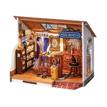 Rolife Kiki’s Magic Emporium DIY miniature house with magical items, bookshelves, and LED lighting