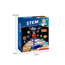 STEM Rotating Planet educational science kit showing a working model of a planet’s rotation and orbit, designed for kids’ learning and school projects.