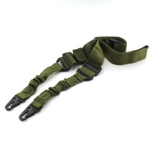 Convertible Tactical Gel Blaster Sling – black strap with dual bungee and adjustable design for single or two-point carry