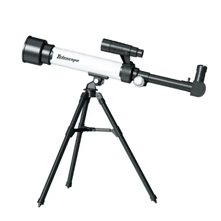 Lightweight beginner astronomical telescope on tripod for casual stargazing and educational play