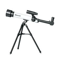 Lightweight beginner astronomical telescope on tripod for casual stargazing and educational play